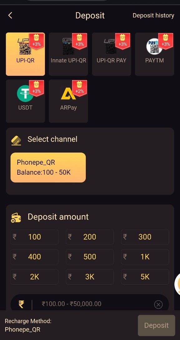 6Club Deposit Dashboard Guidelines
